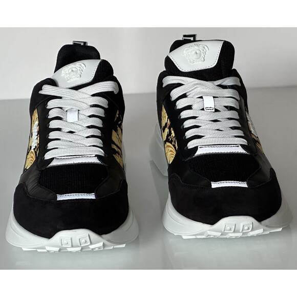 Versace Medusa Men’s Black/Gold Sneakers 12 US (45 Euro) 1011942 IT NIB $900 main image 4